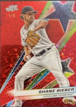 Shane Bieber [Red Flare Refractor] #SF-63