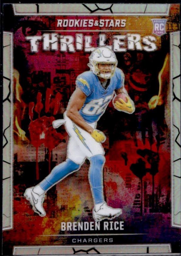 Brenden Rice #T-BRE Football Cards 2024 Panini Rookies & Stars Thrillers Silver