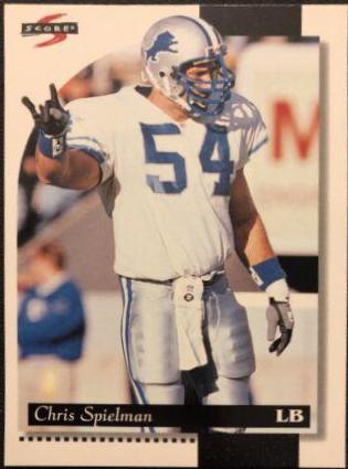 Chris Spielman #28 1996 Panini Score Football
