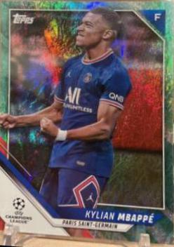 Kylian Mbappe #200 Soccer Cards 2021 Topps UEFA Champions League Jade