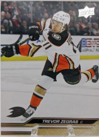 Trevor Zegras #1 Hockey Cards 2023 Upper Deck