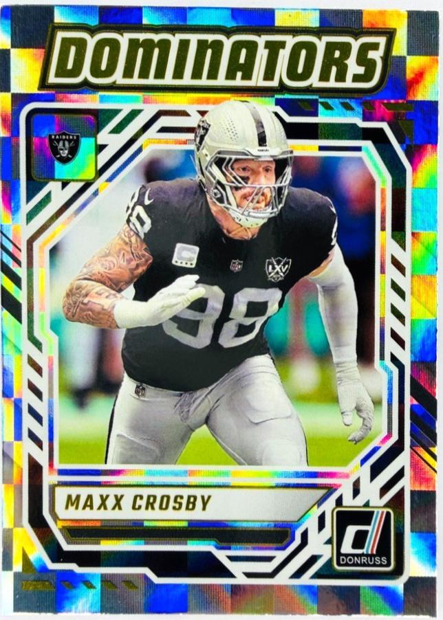 2025 Panini Donruss Dominators Maxx Crosby #DOM-MCY card
