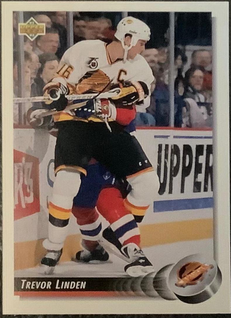 Trevor Linden #158 Hockey Cards 1992 Upper Deck