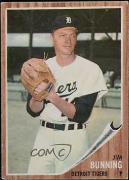 Jim Bunning #460 Baseball Cards 1962 Topps