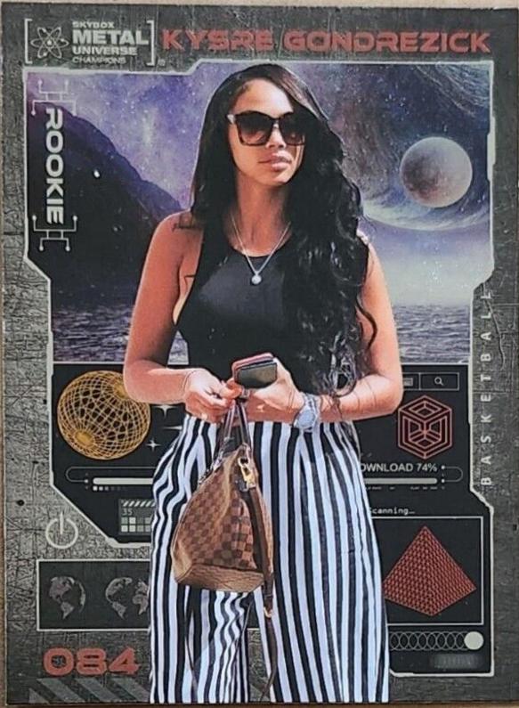Kysre Gondrezick #084 Basketball Cards 2023 SkyBox Metal Universe Champions