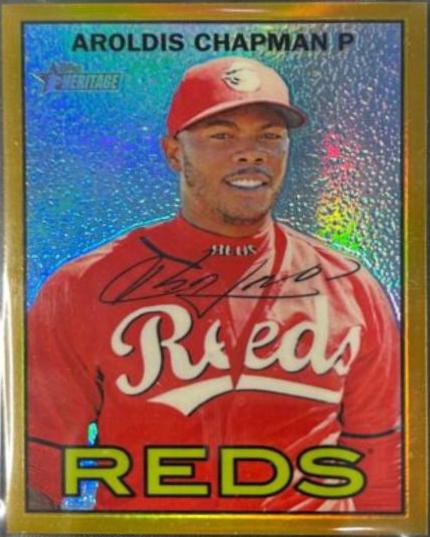 Aroldis Chapman [Chrome Gold Refractor] #80