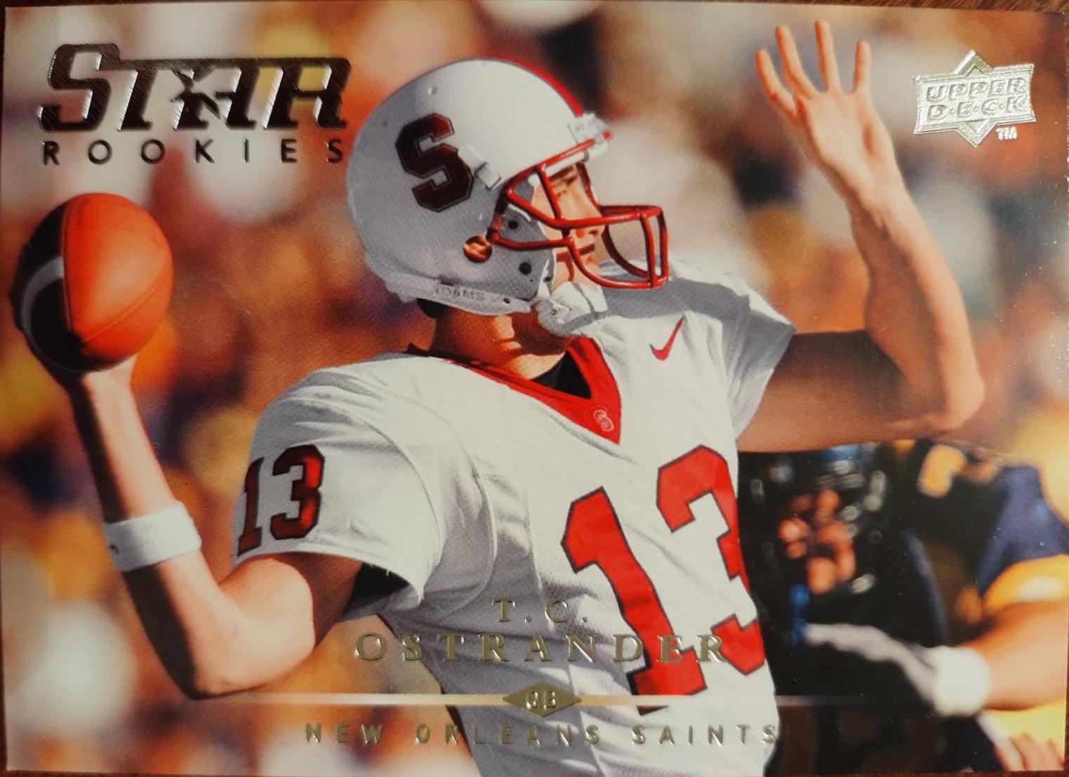 T.C. Ostrander #212 Football Cards 2008 Upper Deck