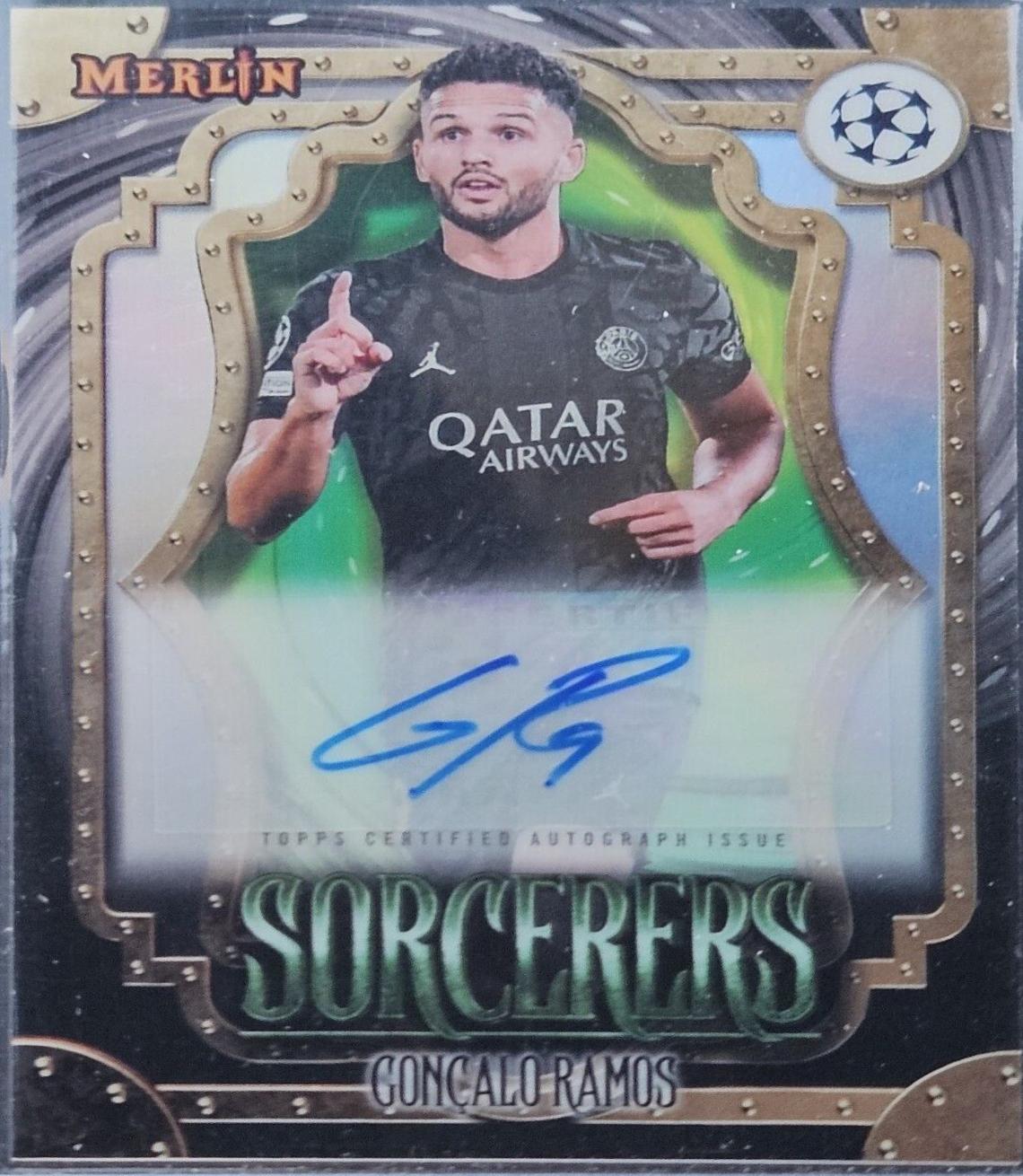 GR Goncalo Ramos #SA- Soccer Cards 2023 Topps Merlin UEFA Sorcerers Autograph