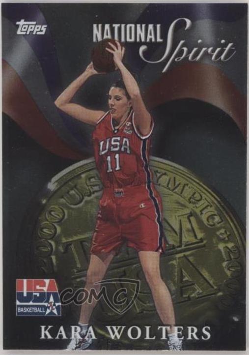 Kara Wolters #NS23 Basketball Cards 2000 Topps Team USA National Spirit