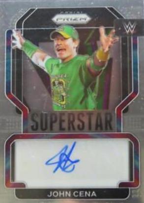 John Cena #SA-JCN Wrestling Cards 2022 Panini Prizm WWE Superstar Autographs