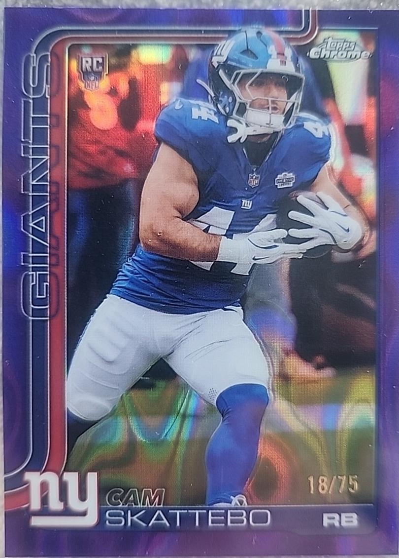 アロエ　レインボーシャーベット　激レア Cam Skattebo [Purple Refractor] #331 Prices | 2025 Topps Chrome