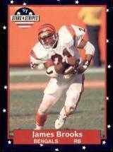 James Brooks #6 Football Cards 1991 Fleer Stars and Stripes