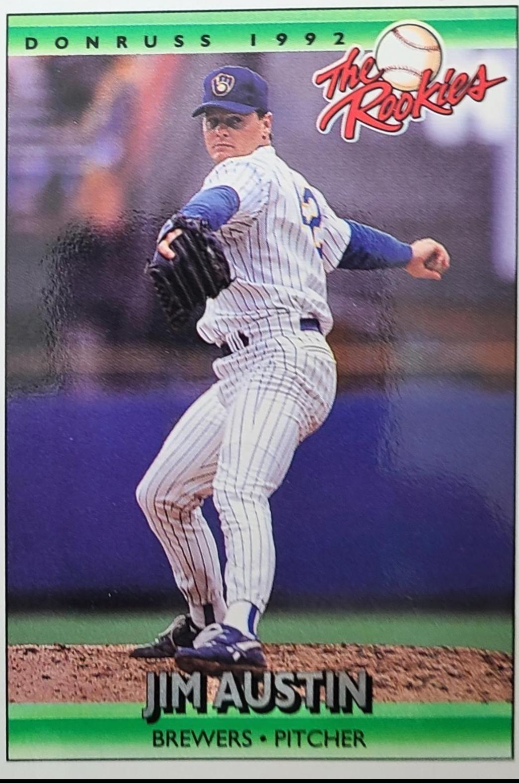 Jin Austin #7 Baseball Cards 1992 Panini Donruss Rookies