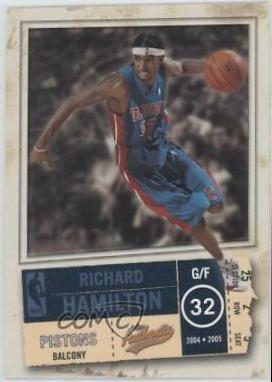 Richard Hamilton #9 Basketball Cards 2004 Fleer Authentix