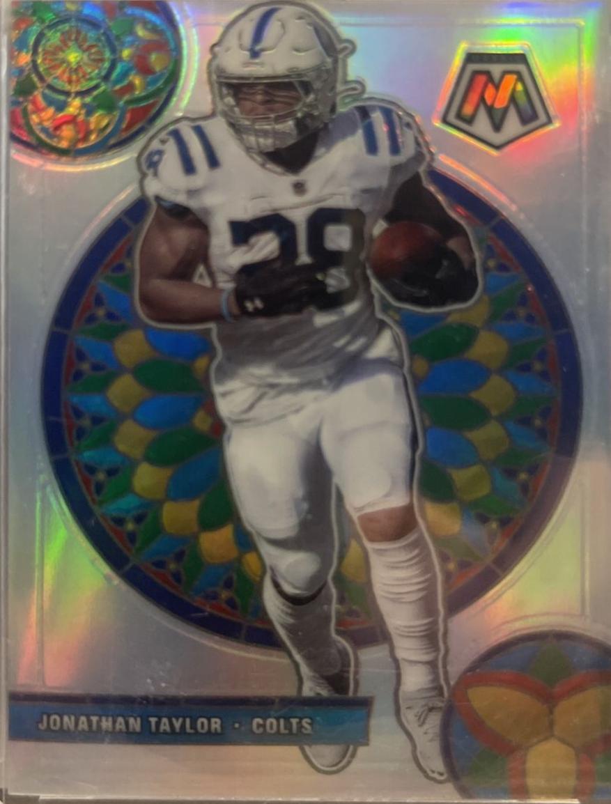 Jonathan Taylor #GM-11 Football Cards 2021 Panini Mosaic Glass