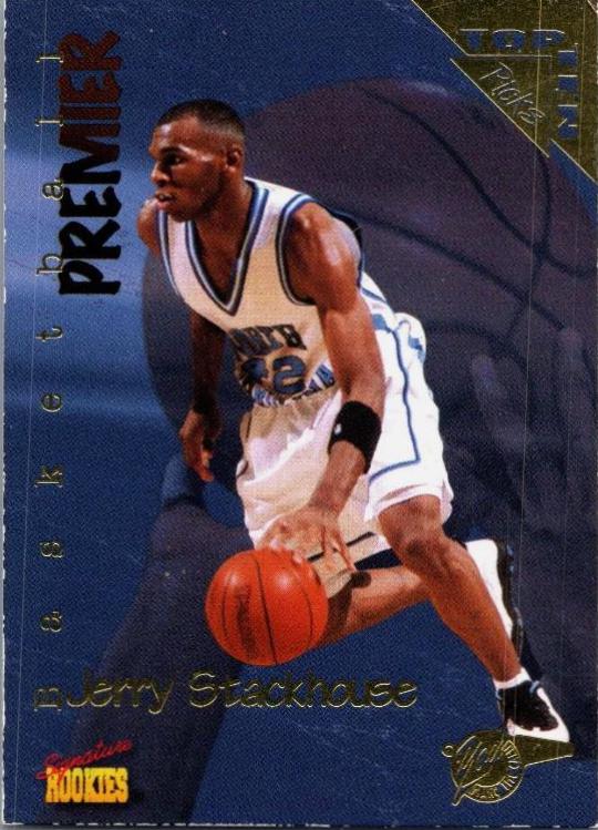 Jerry Stackhouse #71 Basketball Cards 1996 Signature Rookies Premier