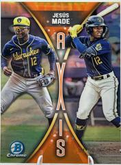 Jesus Made [Orange Refractor] #A-11 Baseball Cards 2025 Bowman Draft Axis Prices