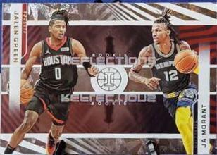 Ja Morant, Jalen Green #2 Basketball Cards 2021 Panini Illusions Rookie Reflections