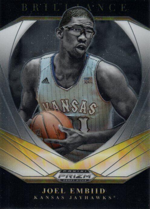 Joel Embiid #14 Basketball Cards 2021 Panini Prizm Draft Picks Brilliance