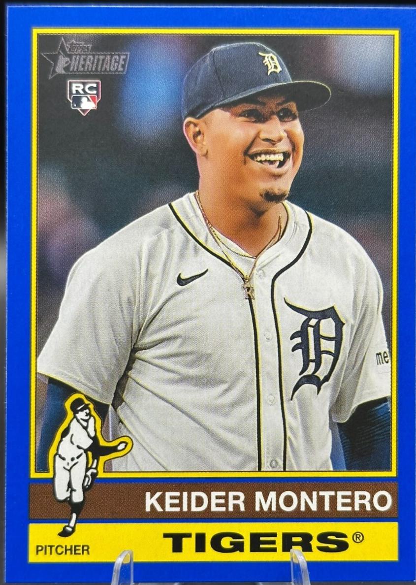 Keider Montero [Dark Blue Border] #41 Prices | 2025 Topps Heritage ...