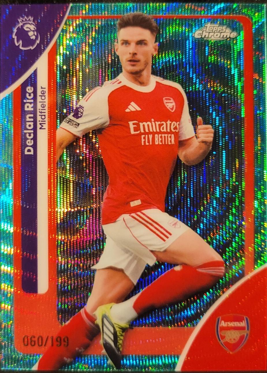 Declan Rice [Geometric] #14 Prices | 2026 Topps Chrome Premier League ...