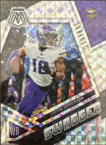 Justin Jefferson #SS-JJ Football Cards 2023 Panini Mosaic Swagger