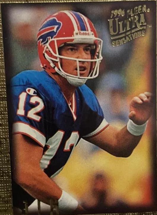 Jim Kelly #9 Football Cards 1996 Fleer