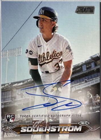 Tyler Soderstrom #SCBA-TS Baseball Cards 2024 Topps Stadium Club Autograph