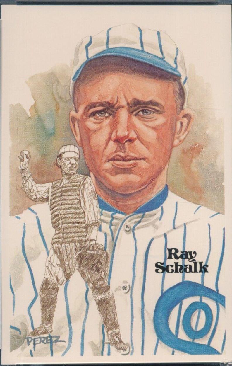 1980 Perez Steele HOF Postcard Ray Schalk #78 card
