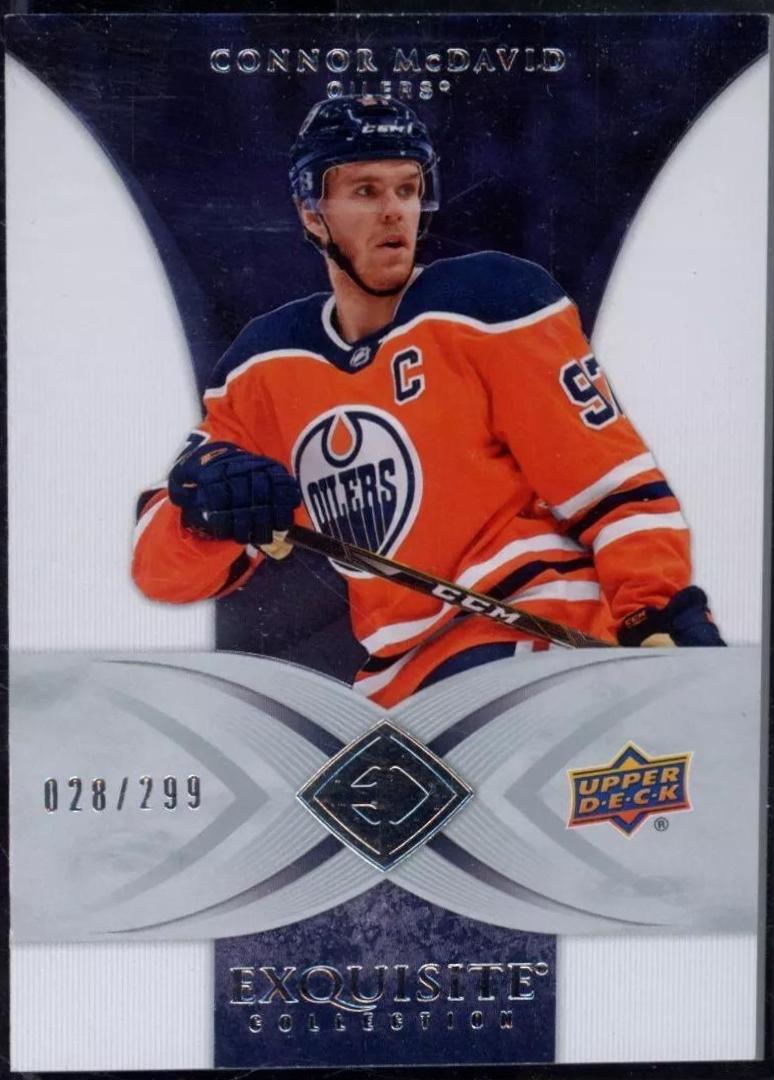 Connor McDavid #6V-CM Hockey Cards 2020 Upper Deck Black Diamond Exquisite Collection 2006-07 Retro
