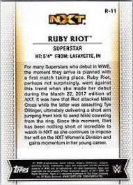 Ruby Riot #R-11 Wrestling Cards 2017 Topps WWE Women's Division
