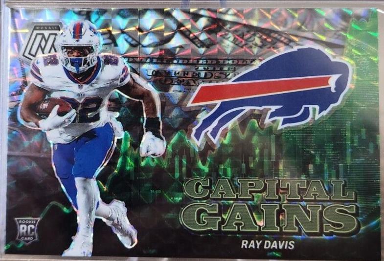Ray Davis #4 Football Cards 2024 Panini Mosaic Capital Gains