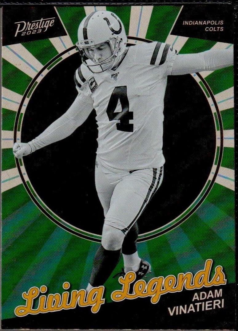 Adam Vinatieri #LL-1 Football Cards 2023 Panini Prestige Living Legends