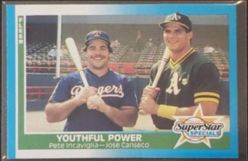 Pete Incaviglia - Jose Canseco #625 Baseball Cards 1987 Fleer