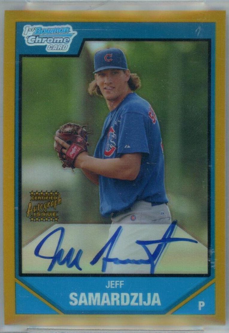 Jeff Samardzija [Gold Refractor Autograph] #BC227