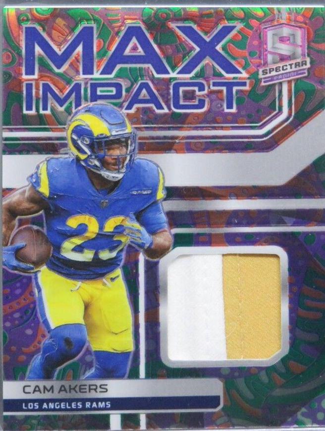 Cam Akers #MI-CAK Football Cards 2022 Panini Spectra Max Impact