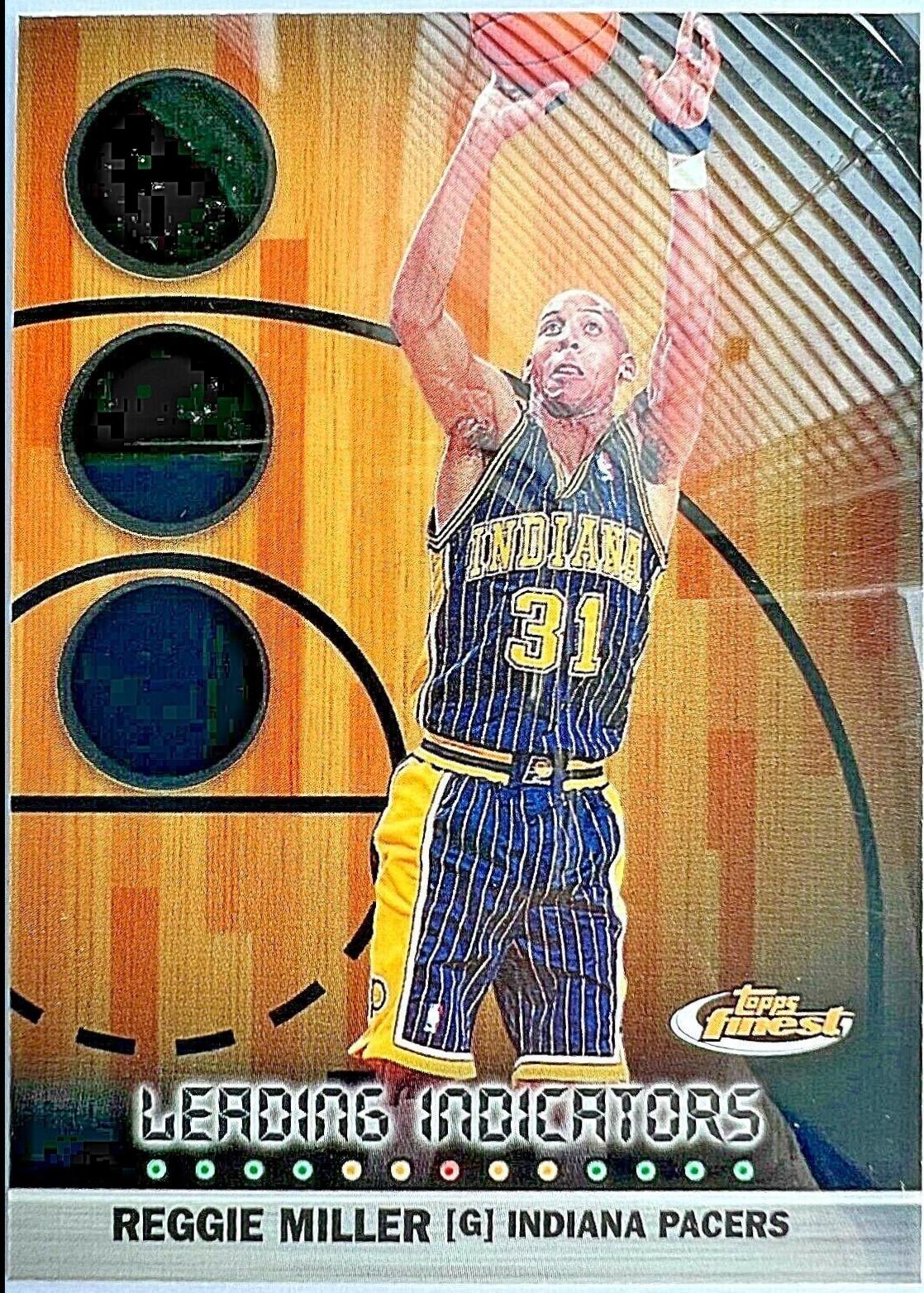 Reggie Miller #L6 Basketball Cards 1999 Finest Leading Indicators