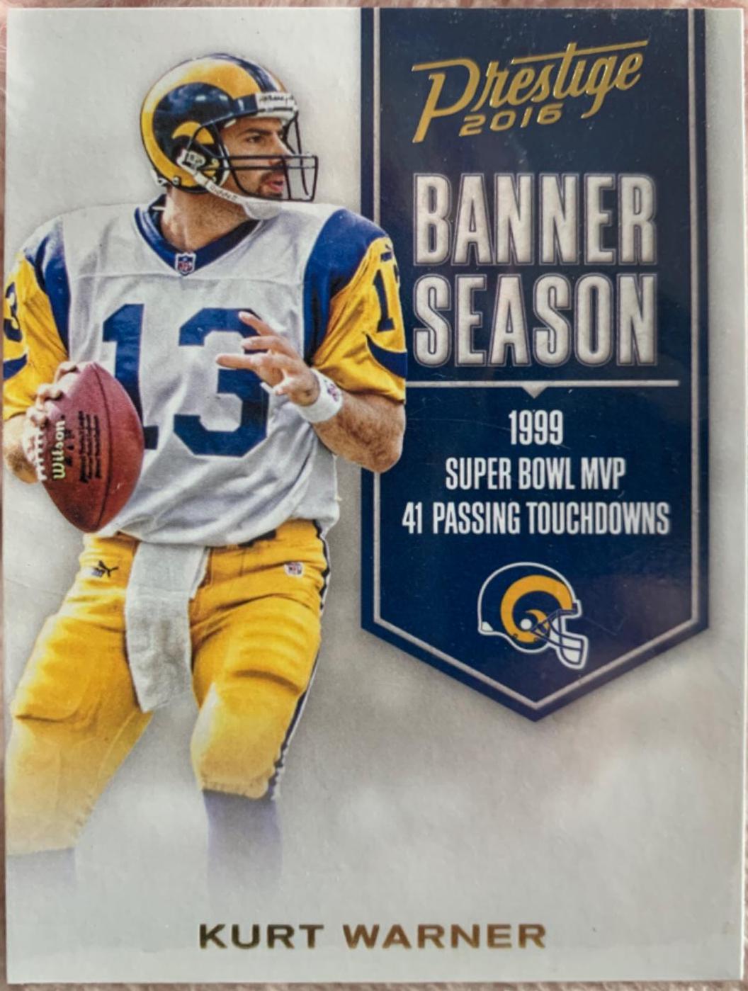 Kurt Warner #40 Football Cards 2016 Panini Prestige Banner Season