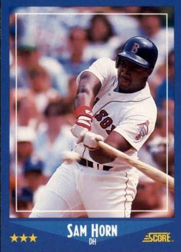 Sam Horn #201 Baseball Cards 1988 Score Glossy
