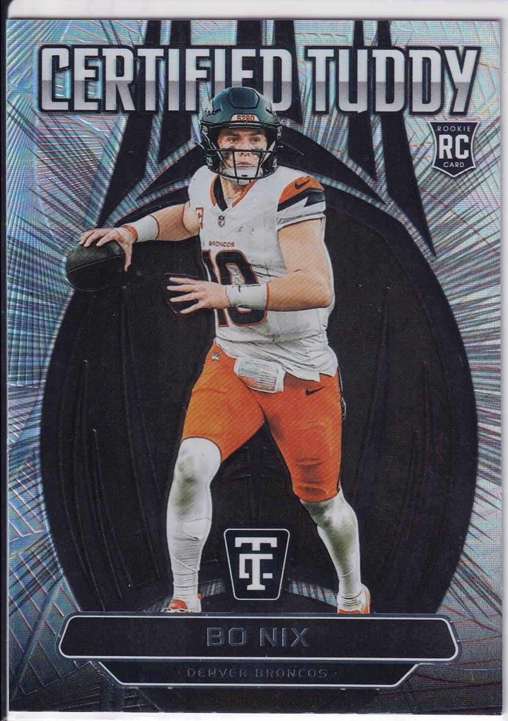 Bo Nix #6 Football Cards 2024 Panini Totally Certified Tuddy