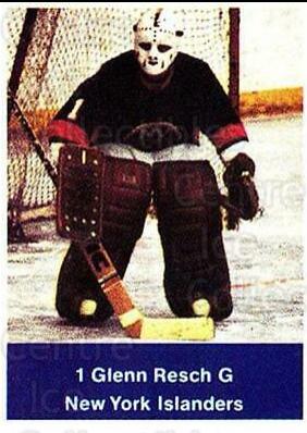 Glenn Resch Hockey Cards 1974 NHL Action Stamps