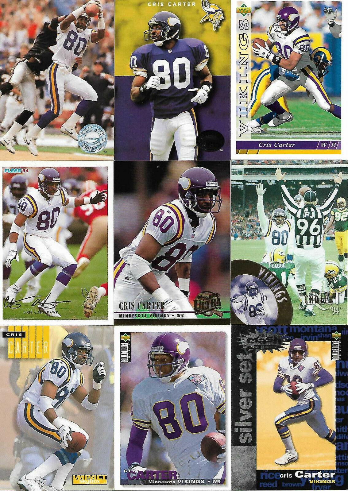 Cris Carter #50 Football Cards 1994 Panini Select
