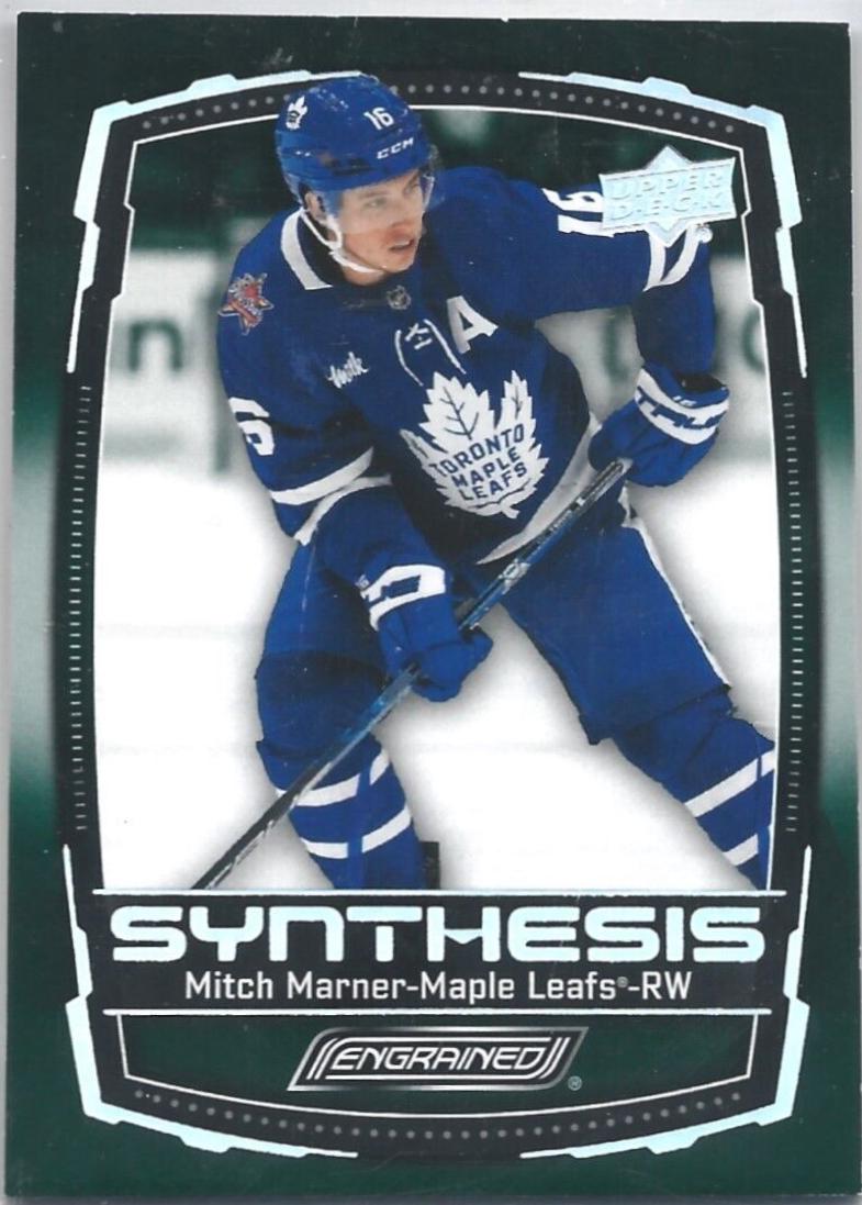 Mitch Marner #S-19 Hockey Cards 2023 Upper Deck Engrained Synthesis