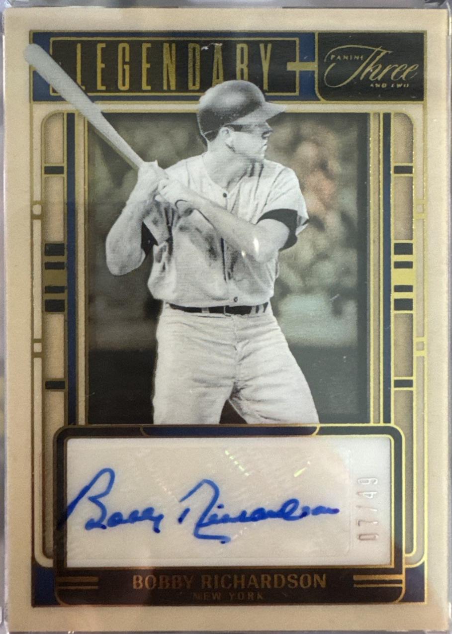 Bobby Richardson #LS-BR 2025 Panini Three And Two Legendary Signatures Baseball