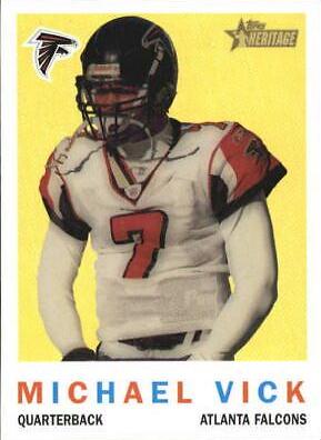 Michael Vick #10 Football Cards 2005 Topps Heritage