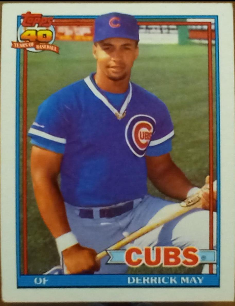 Derrick May #288 Baseball Cards 1991 Topps