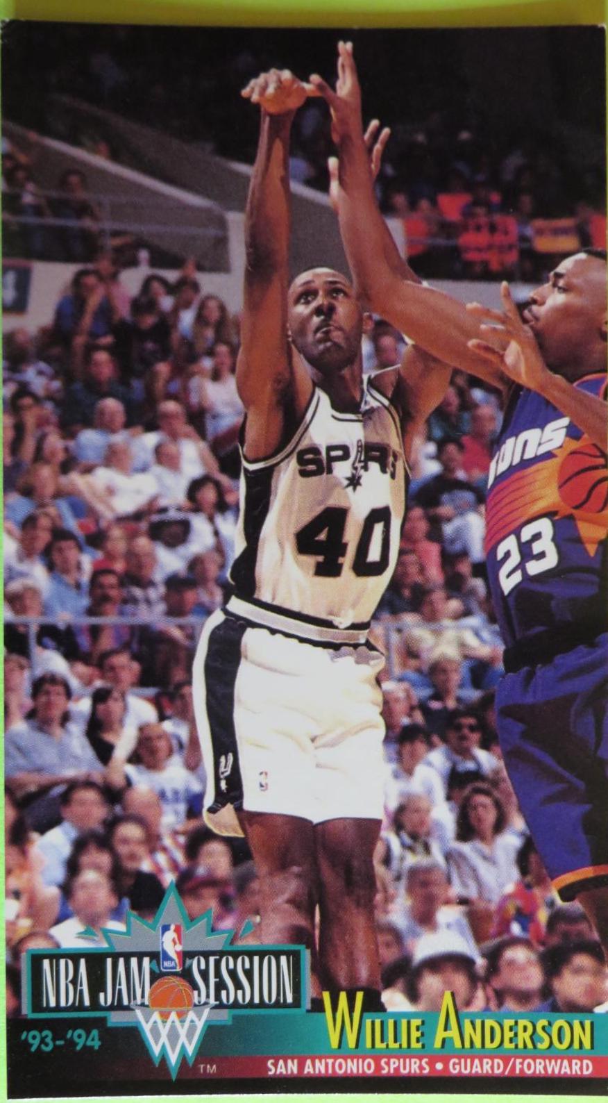 Willie Anderson #201 Basketball Cards 1993 Fleer Jam Session