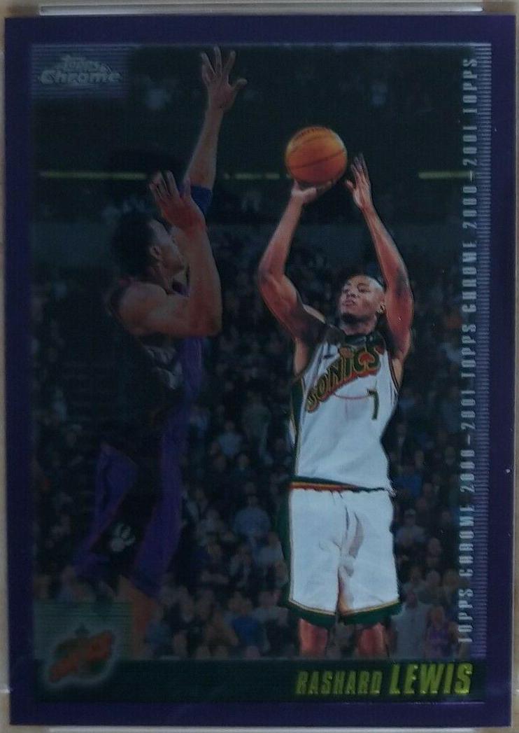 Rashard Lewis #26 Basketball Cards 2000 Topps Chrome