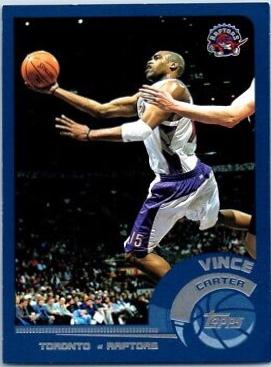 Vince Carter #40 Basketball Cards 2002 Topps