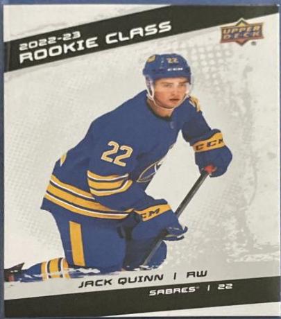 Jack Quinn #RC-17 Hockey Cards 2022 Upper Deck Rookie Class